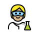 scientist: medium-light skin tone on OpenMoji