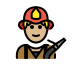 firefighter: medium-light skin tone on OpenMoji
