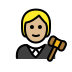 judge: medium-light skin tone on OpenMoji