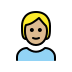 person: medium-light skin tone on OpenMoji