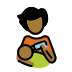 person feeding baby: medium-dark skin tone on OpenMoji