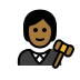judge: medium-dark skin tone on OpenMoji