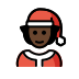 Mx Claus: dark skin tone on OpenMoji