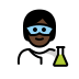 scientist: dark skin tone on OpenMoji