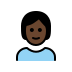person: dark skin tone on OpenMoji