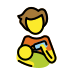person feeding baby on OpenMoji