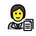 office worker on OpenMoji