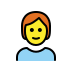 person: red hair on OpenMoji
