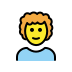 person: curly hair on OpenMoji
