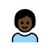 child: dark skin tone on OpenMoji