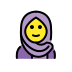 woman with headscarf on OpenMoji