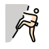 man climbing: light skin tone on OpenMoji