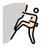 person climbing: light skin tone on OpenMoji