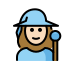 woman mage: light skin tone on OpenMoji