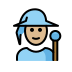 mage: medium-light skin tone on OpenMoji