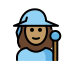 woman mage: medium skin tone on OpenMoji