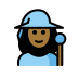 woman mage: medium-dark skin tone on OpenMoji