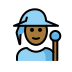 mage: medium-dark skin tone on OpenMoji