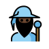 man mage: dark skin tone on OpenMoji