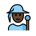 mage: dark skin tone on OpenMoji