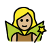 woman fairy: medium-light skin tone on OpenMoji