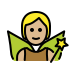fairy: medium-light skin tone on OpenMoji