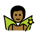 man fairy: medium-dark skin tone on OpenMoji