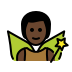 man fairy: dark skin tone on OpenMoji