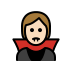 vampire: light skin tone on OpenMoji