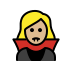 woman vampire: medium-light skin tone on OpenMoji