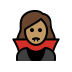 woman vampire: medium skin tone on OpenMoji