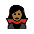 woman vampire: medium-dark skin tone on OpenMoji