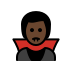 man vampire: dark skin tone on OpenMoji