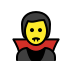 man vampire on OpenMoji