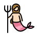 mermaid: light skin tone on OpenMoji