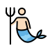 merman: light skin tone on OpenMoji
