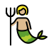 merperson: medium-light skin tone on OpenMoji