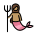mermaid: medium skin tone on OpenMoji