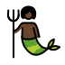 merperson: dark skin tone on OpenMoji