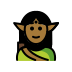 elf: medium-dark skin tone on OpenMoji