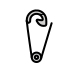 safety pin on OpenMoji