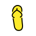 thong sandal on OpenMoji