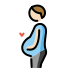pregnant man: light skin tone on OpenMoji