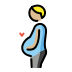 pregnant man: medium-light skin tone on OpenMoji
