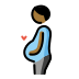 pregnant man: medium-dark skin tone on OpenMoji