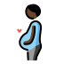pregnant man: dark skin tone on OpenMoji