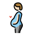 pregnant person: light skin tone on OpenMoji