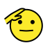 saluting face on OpenMoji