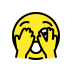 face with peeking eye on OpenMoji
