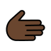 rightwards hand: dark skin tone on OpenMoji